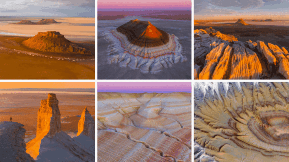 Stunning landscapes of Mangystau's unique rock formations, Kazakhstan