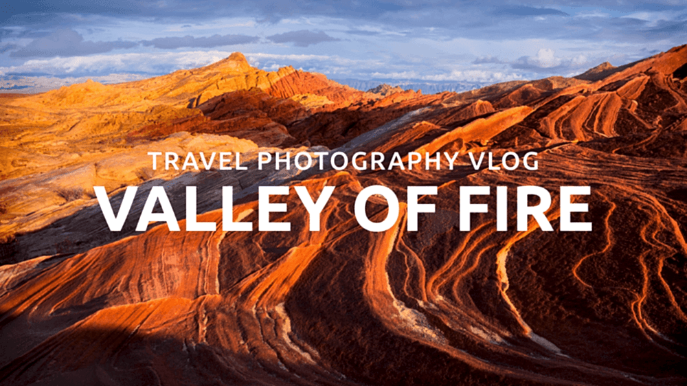 Vibrant red rock formations in Valley of Fire, Nevada, USA